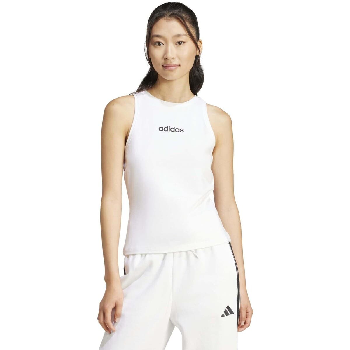 Women's Sleeveless Tops adidas White