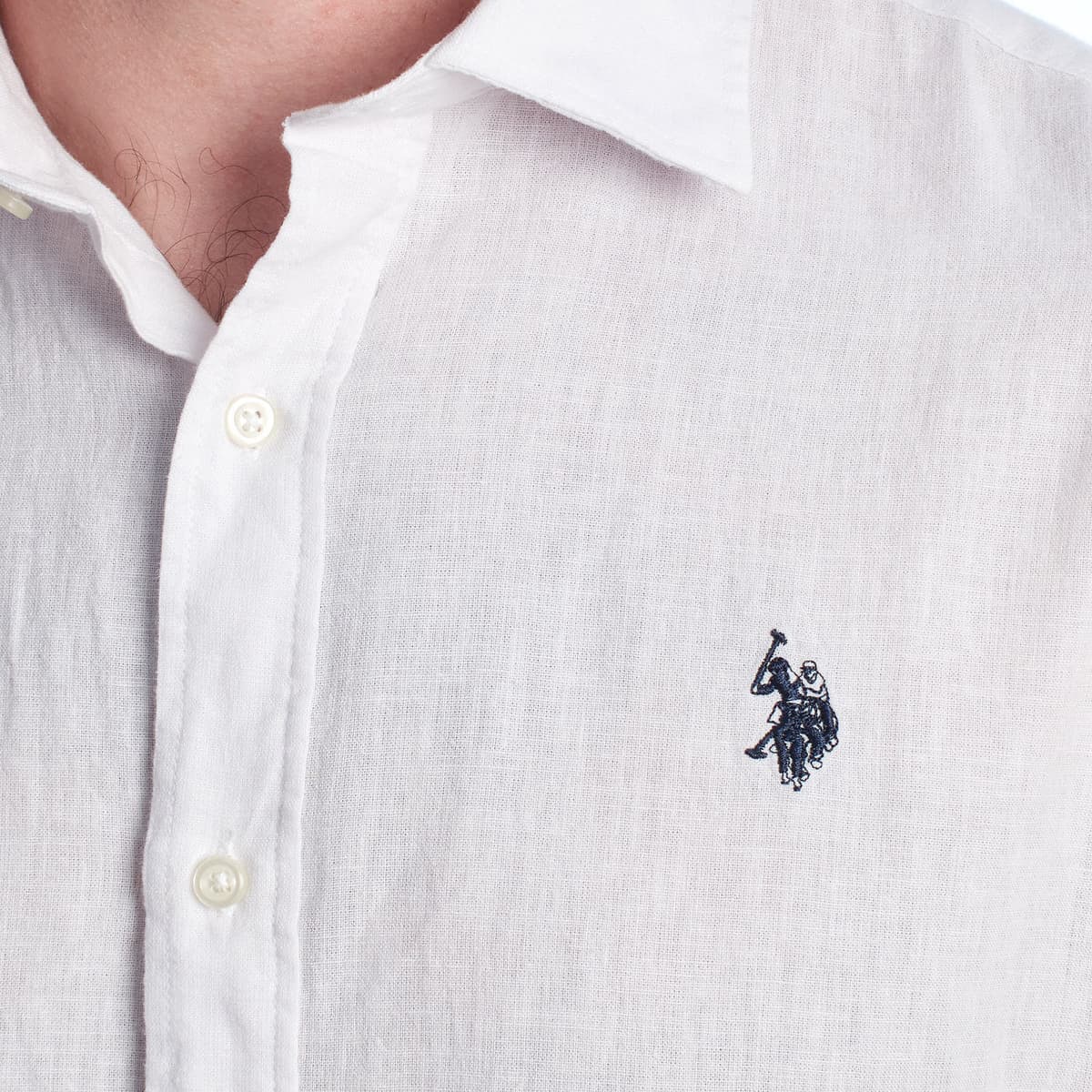 Men's Shirts U.S Polo Assn. White