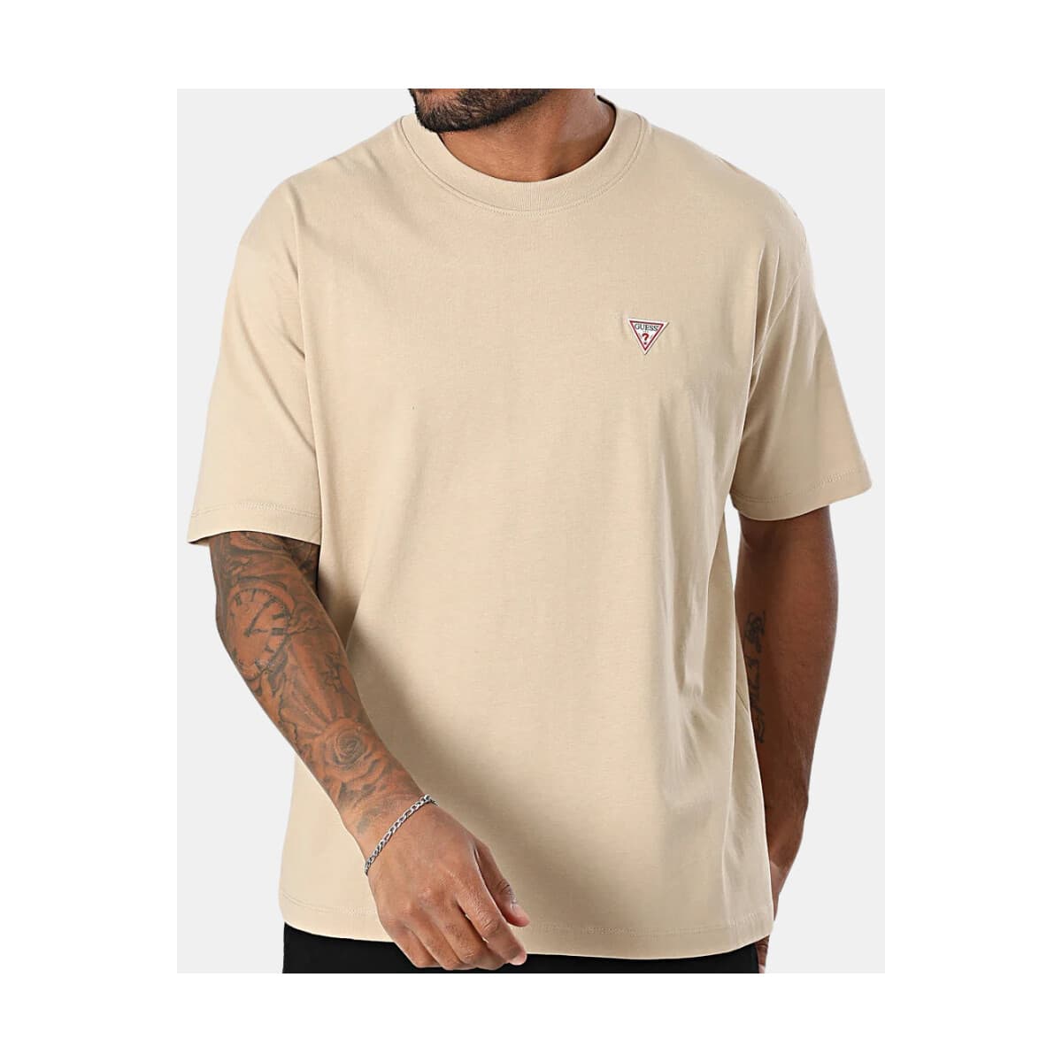 Men's T-Shirts Guess Beige