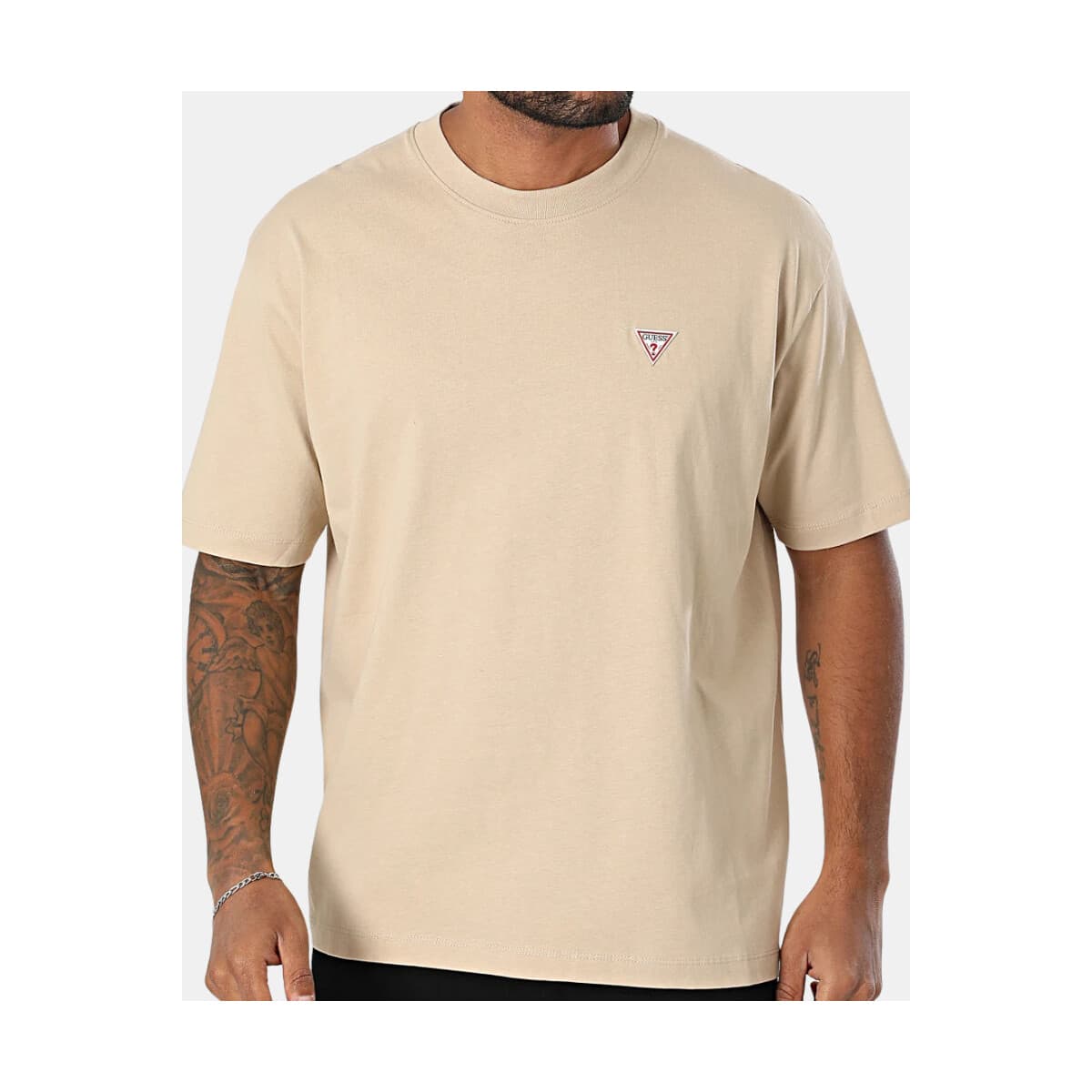 Men's T-Shirts Guess Beige