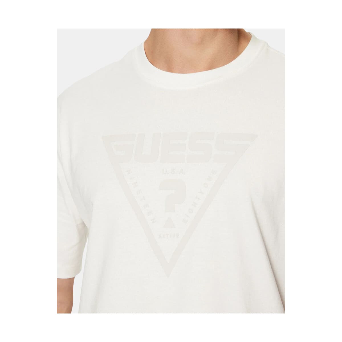 Men's T-Shirts Guess White