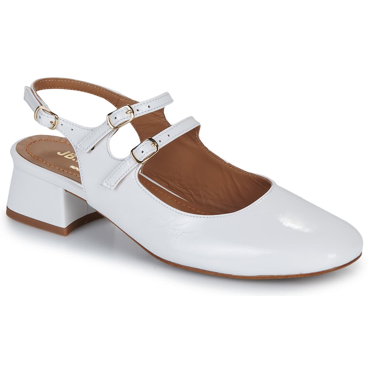 Women's Ballet Flats JB Martin White