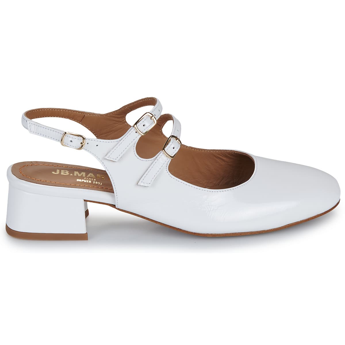 Women's Ballet Flats JB Martin White