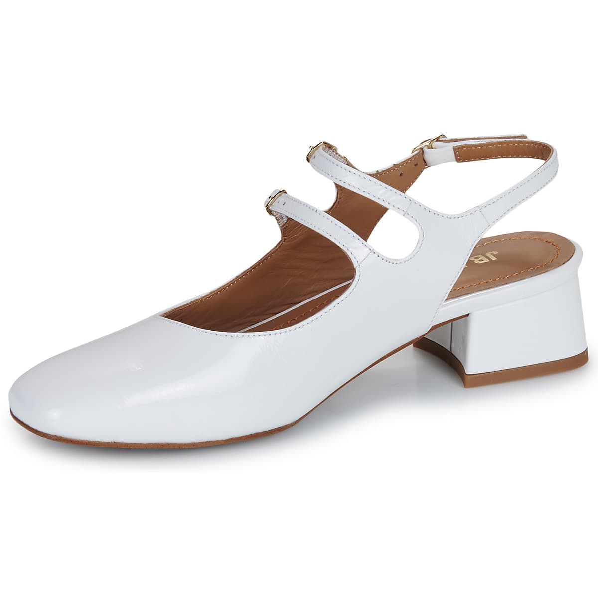 Women's Ballet Flats JB Martin White