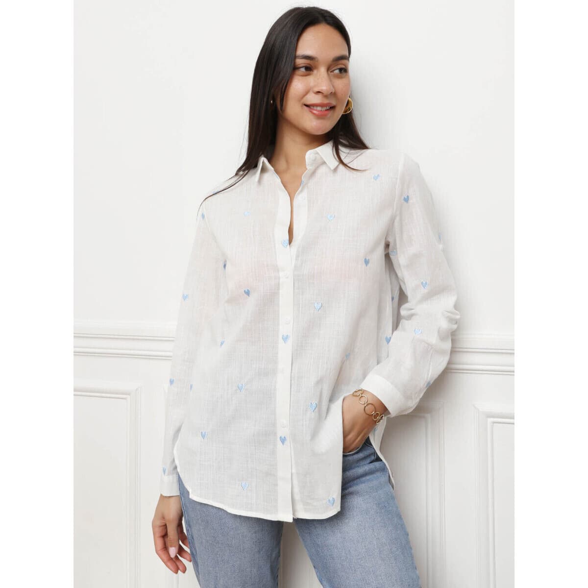 Women's Shirts La Modeuse Blue