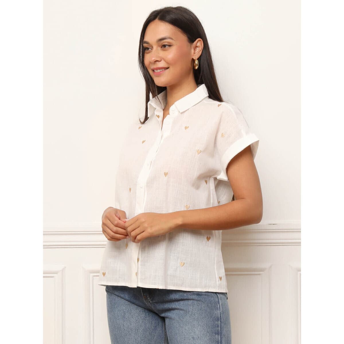 Women's Shirts La Modeuse Beige