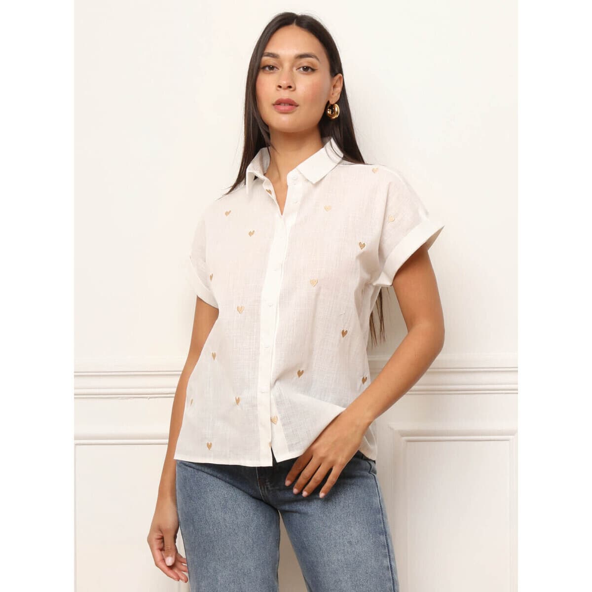 Women's Shirts La Modeuse Beige