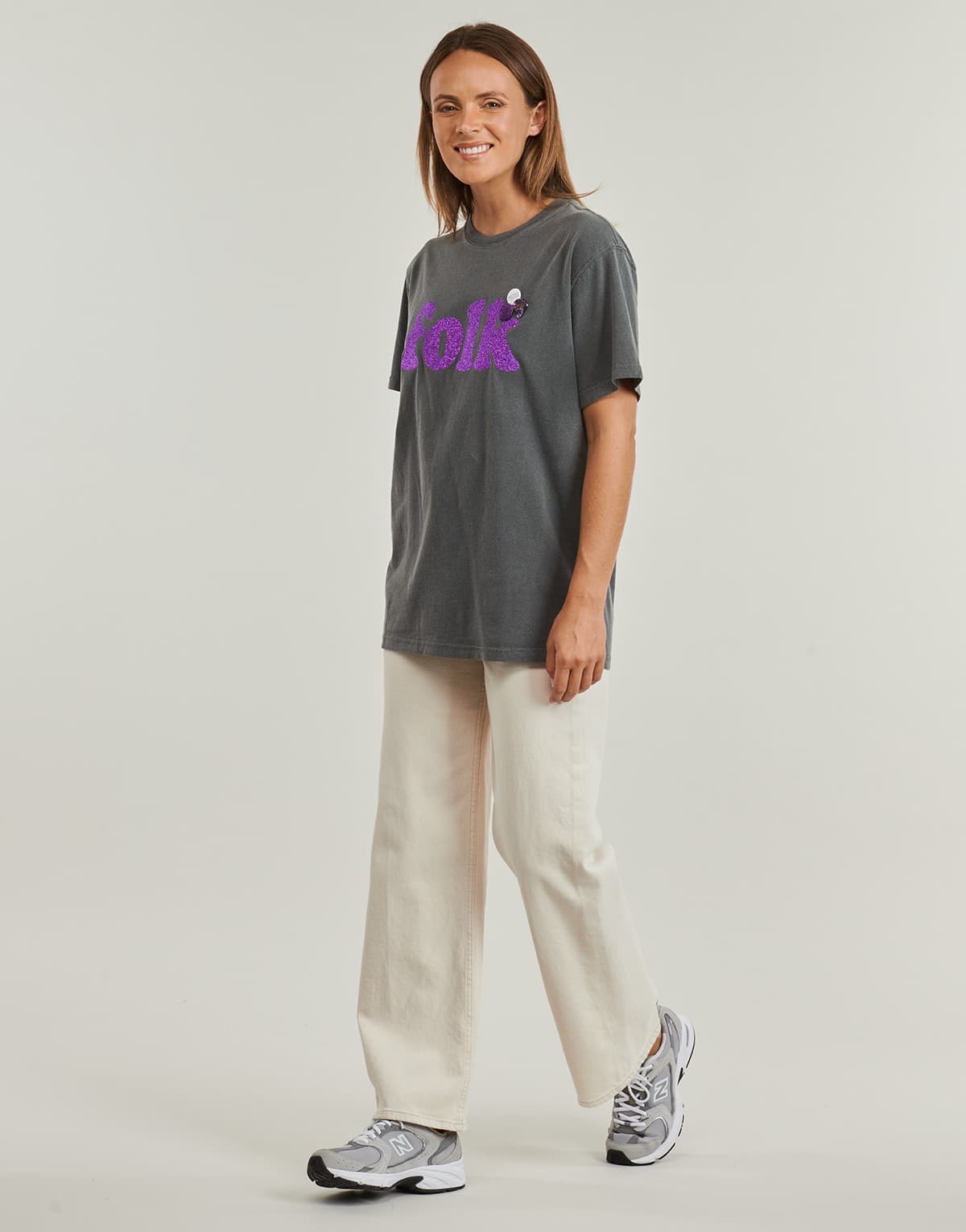 Women's T-Shirts Newtone Gray