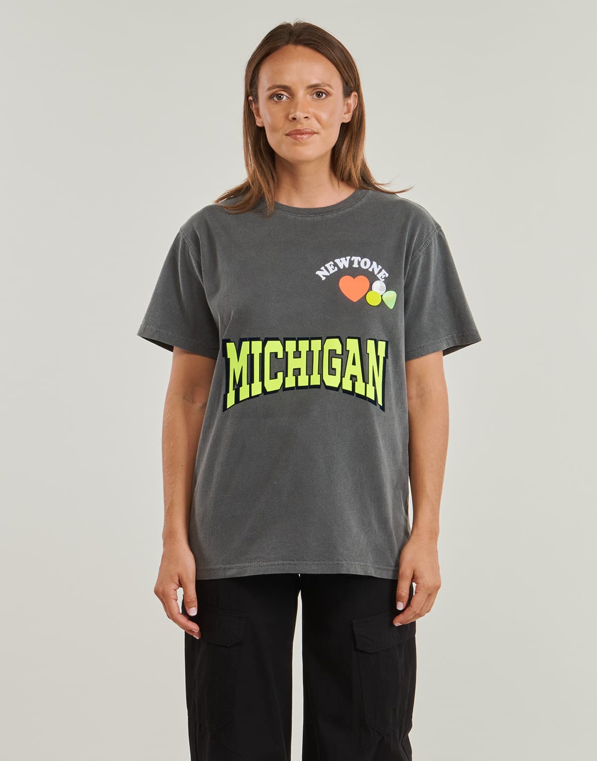 Women's T-Shirts Newtone Gray