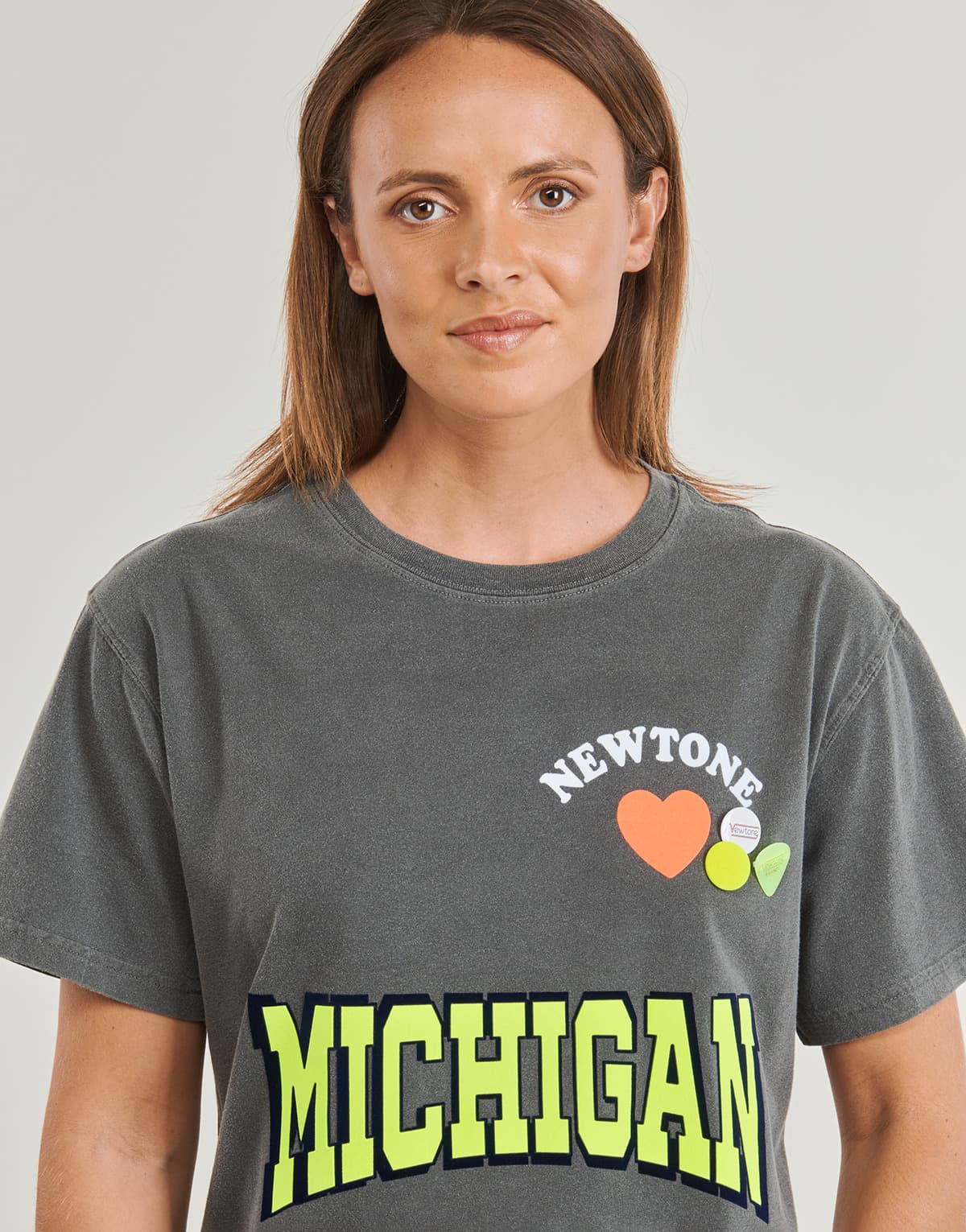 Women's T-Shirts Newtone Gray