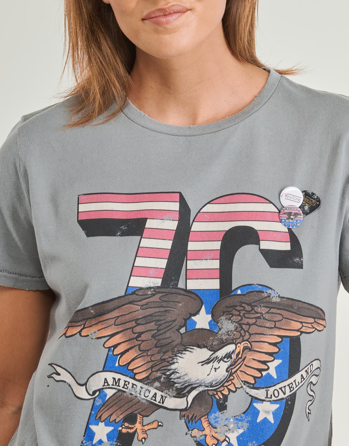 Women's T-Shirts Newtone Gray