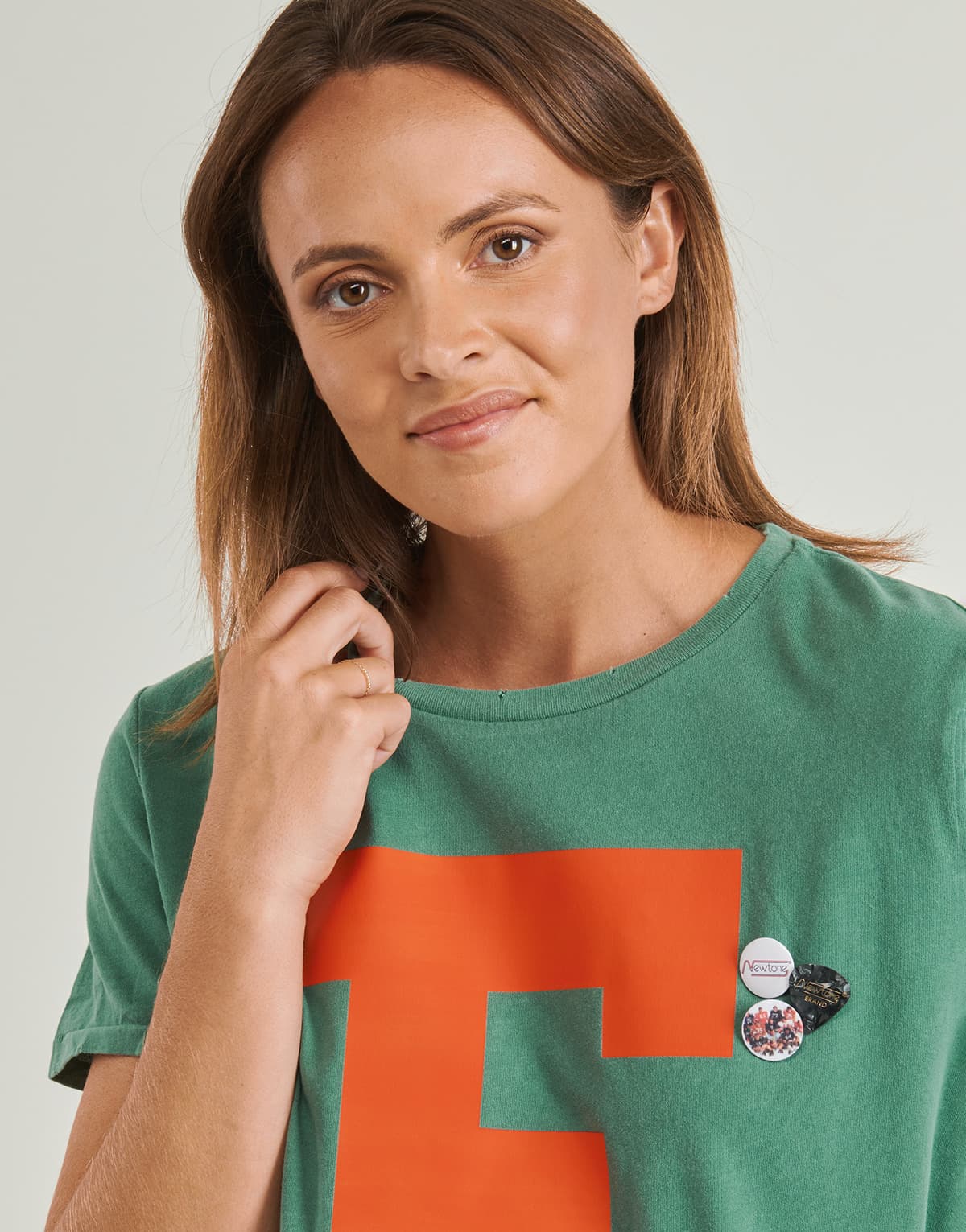 Women's T-Shirts Newtone Green