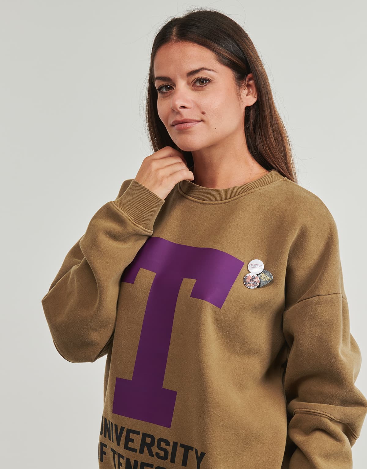 Women's Sports T-Shirts Newtone Brown