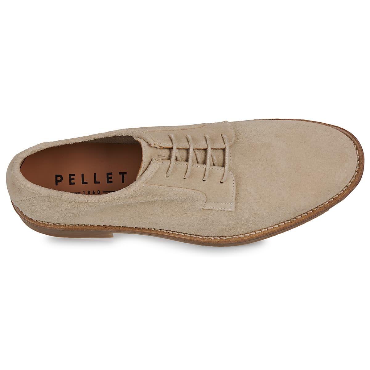 Men's Derby Shoes Pellet Beige
