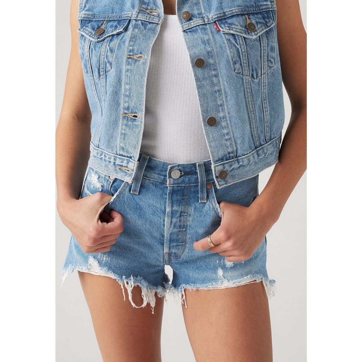Women's Shorts Levis Blue