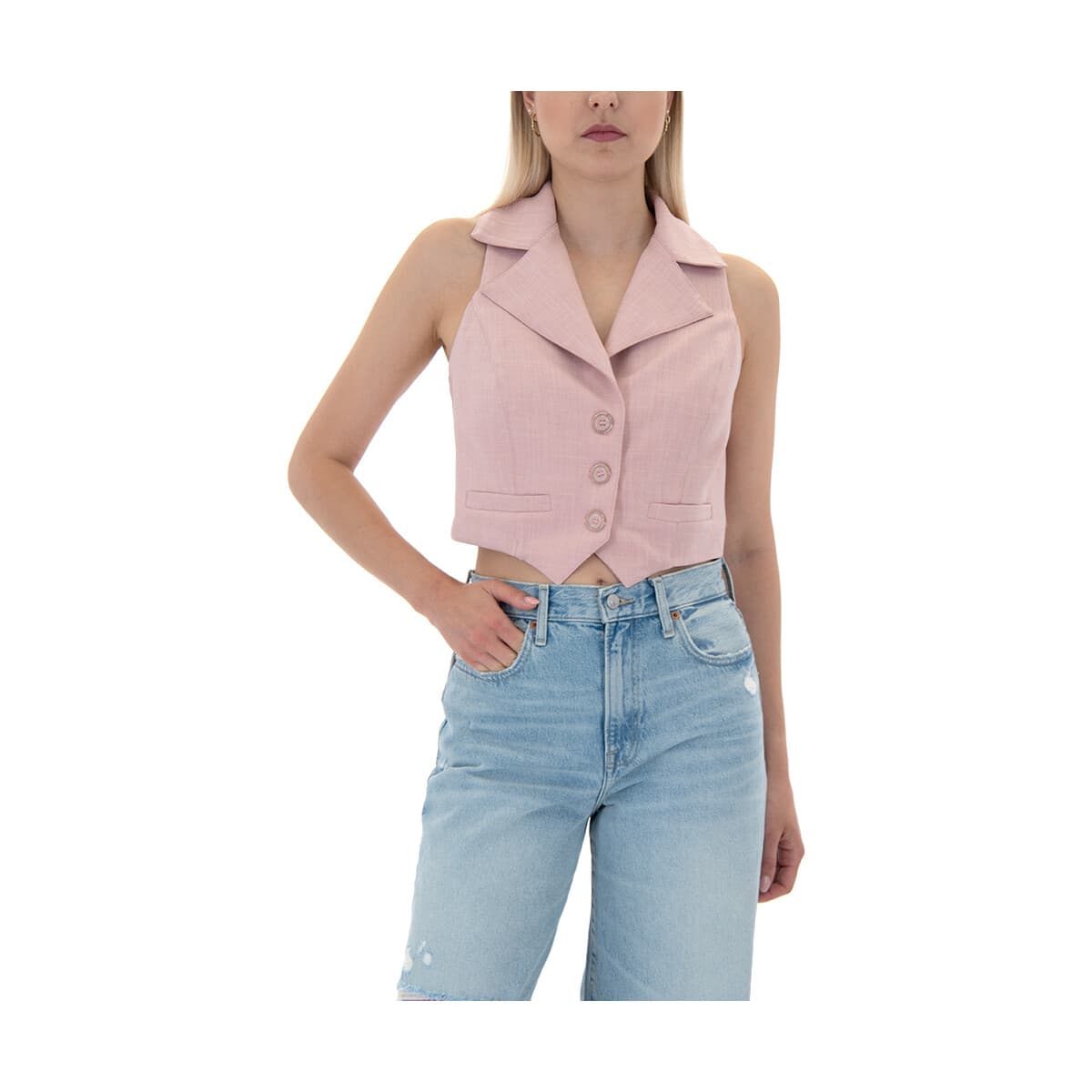 Αμάνικα/T-shirts χωρίς μανίκια Twenty-29 BUTTONED VEST WOMEN