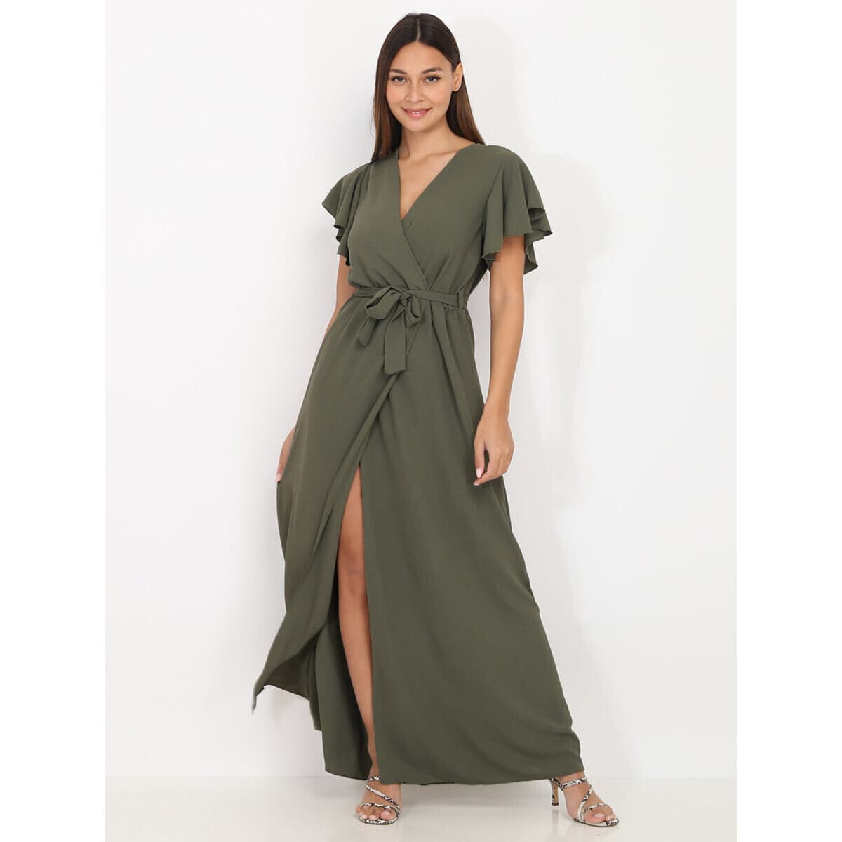 Women's Dresses La Modeuse Khaki