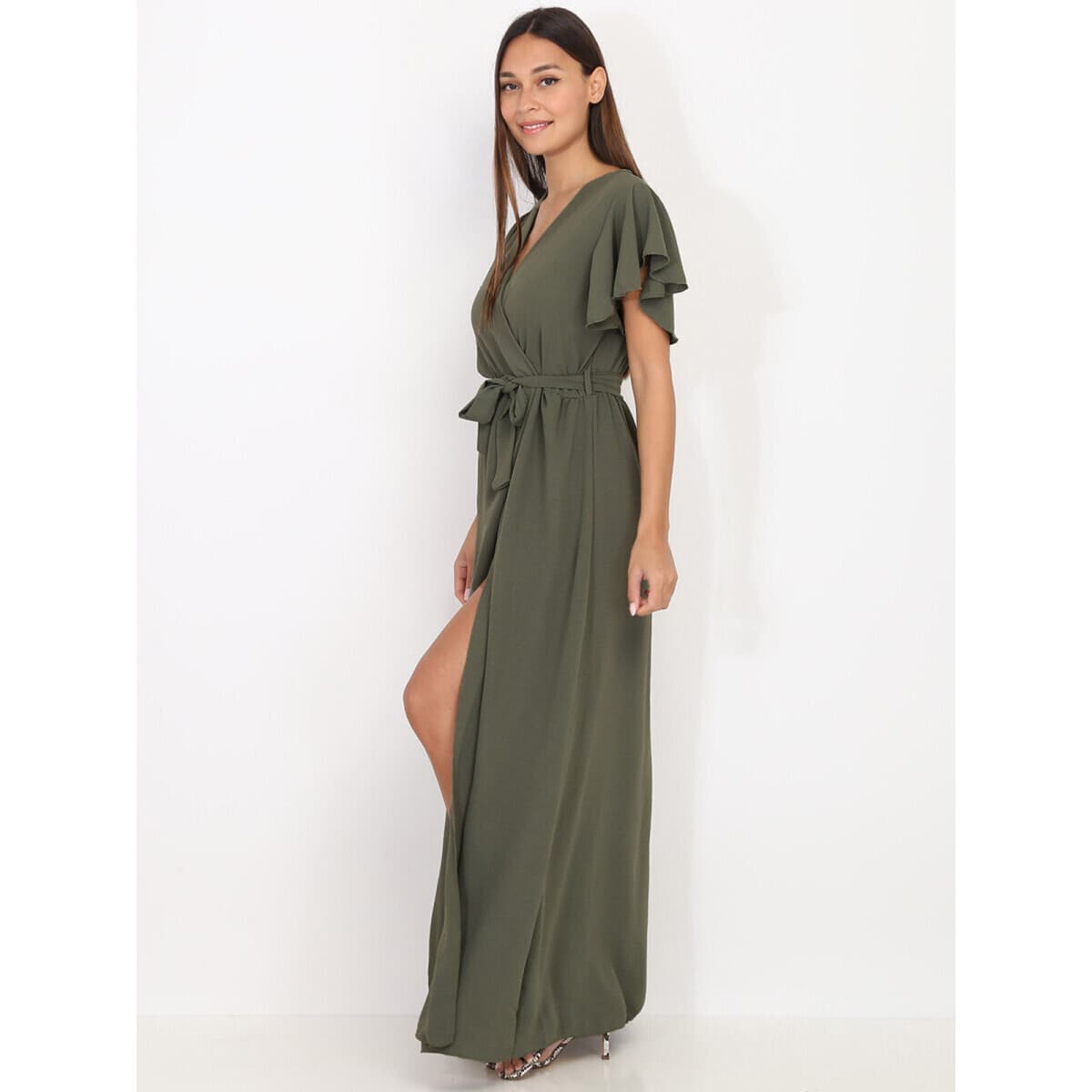 Women's Dresses La Modeuse Khaki