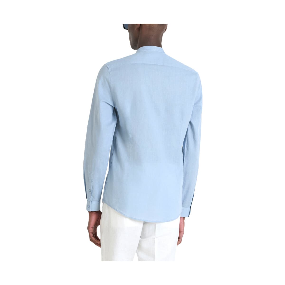 Πουκάμισο με μακριά μανίκια Antony Morato TOLEDO LINEN MAO COLLAR SLIM FIT SHIRT MEN