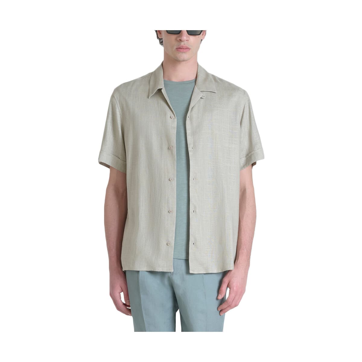 Honolulu Linen Regular Straight Fit Shirt Men Antony Morato