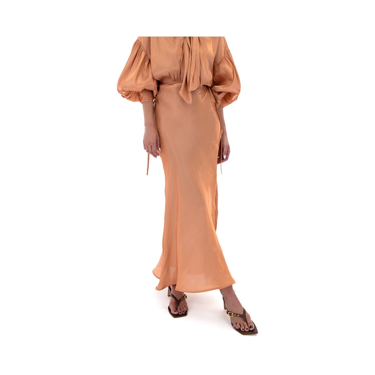 Μακρυές φούστες My T Wearables TIE WAIST MAXI SKIRT WOMEN