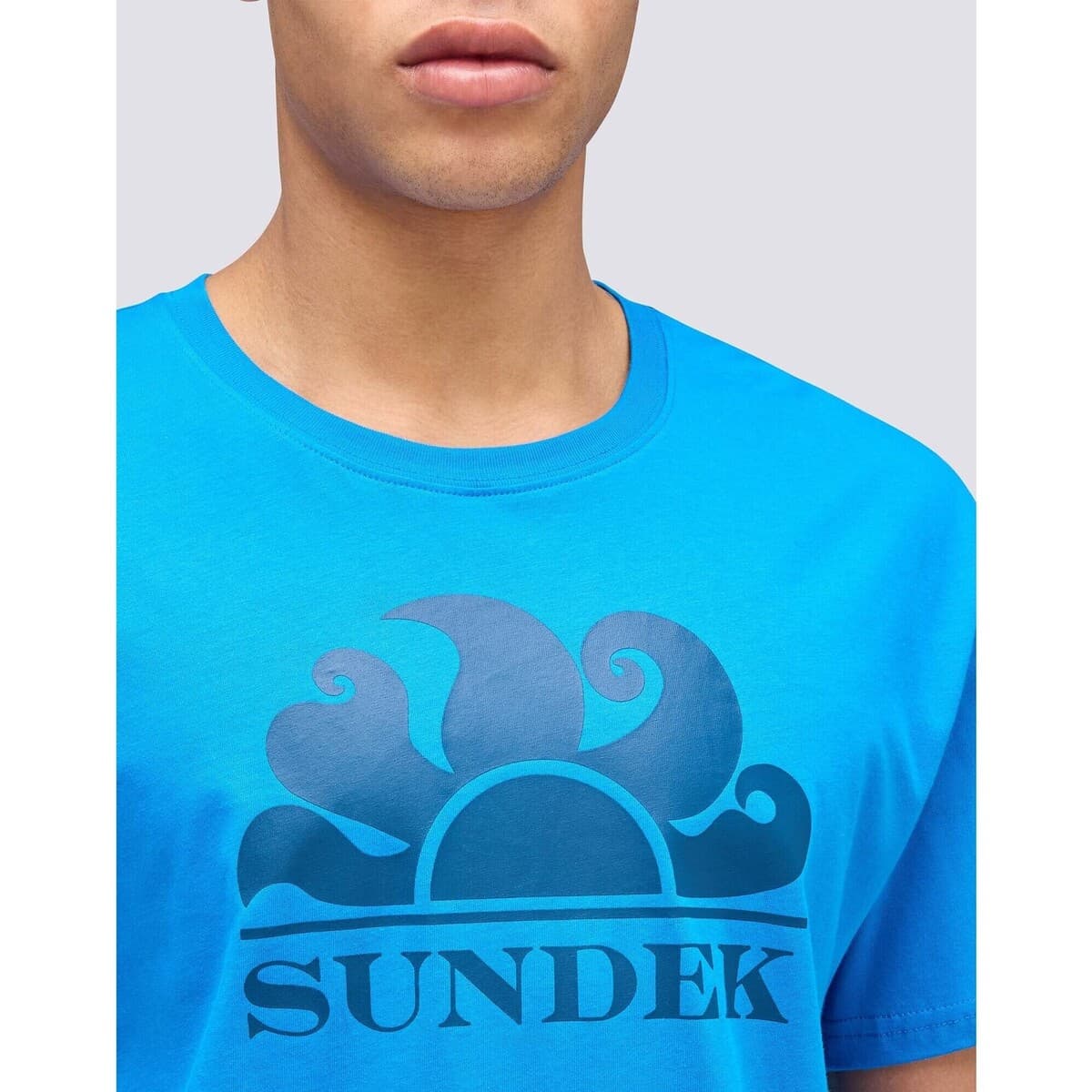 Men's T-Shirts Sundek Blue