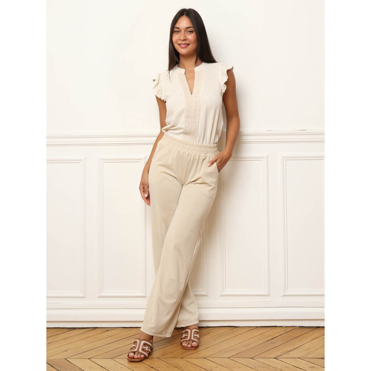 Women's Pants La Modeuse Beige