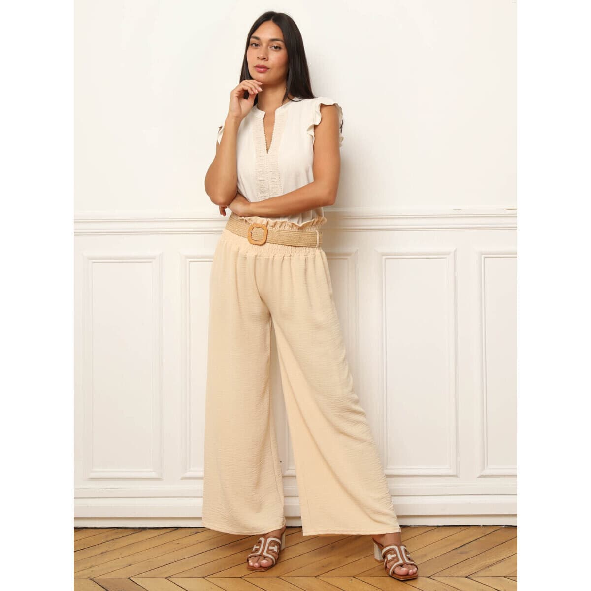 Women's Pants La Modeuse Beige