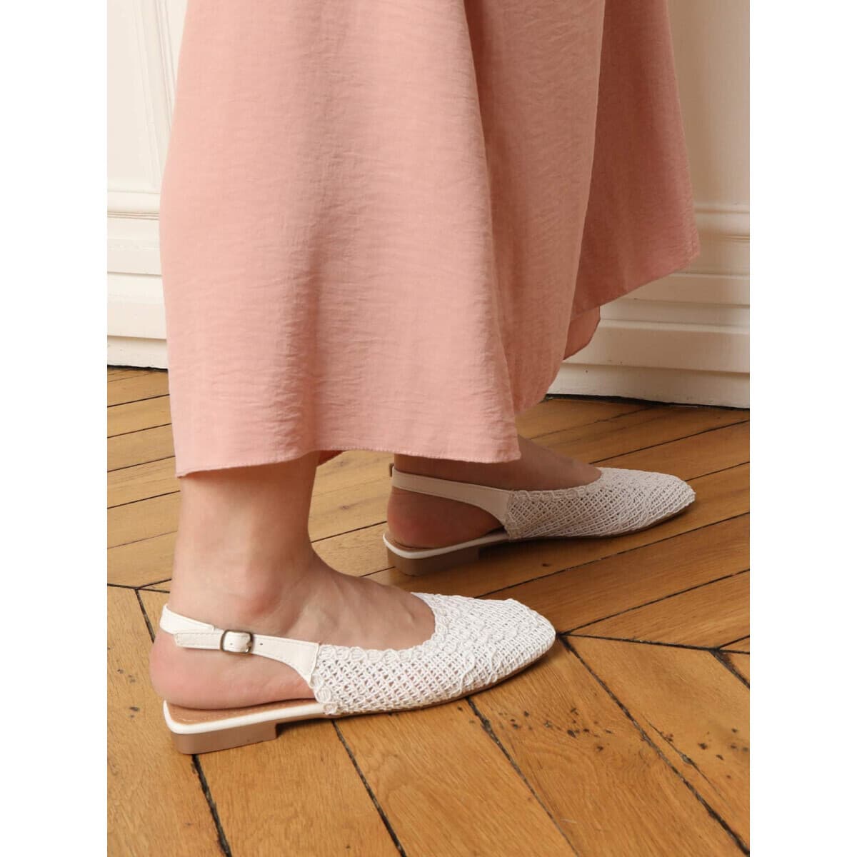 Women's Ballet Flats La Modeuse White