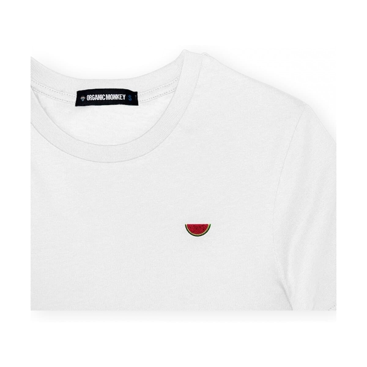 Men's T-Shirts Organic Monkey White