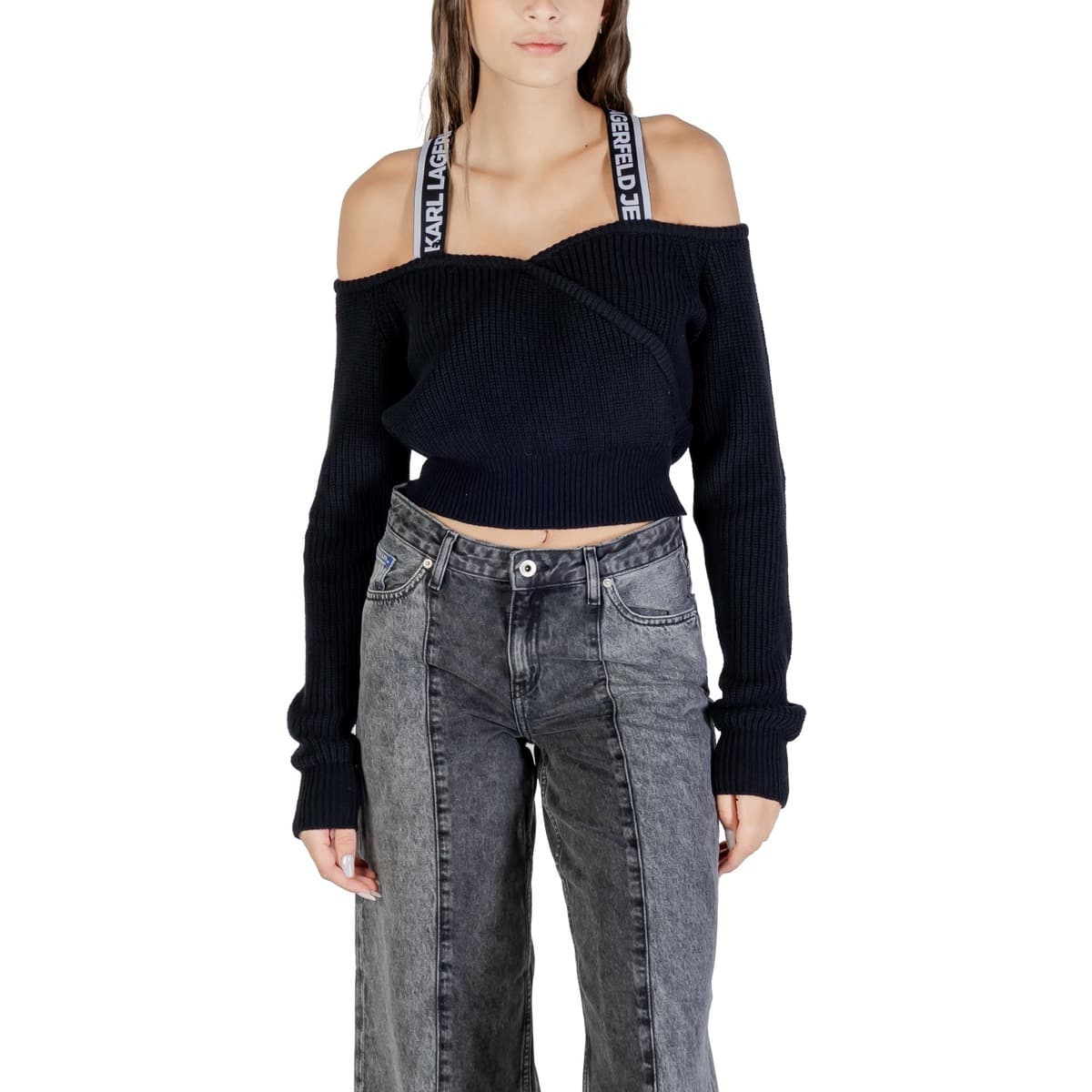 Πουλόβερ Karl Lagerfeld KLJ CUT-OUT SWEATER A3W18009