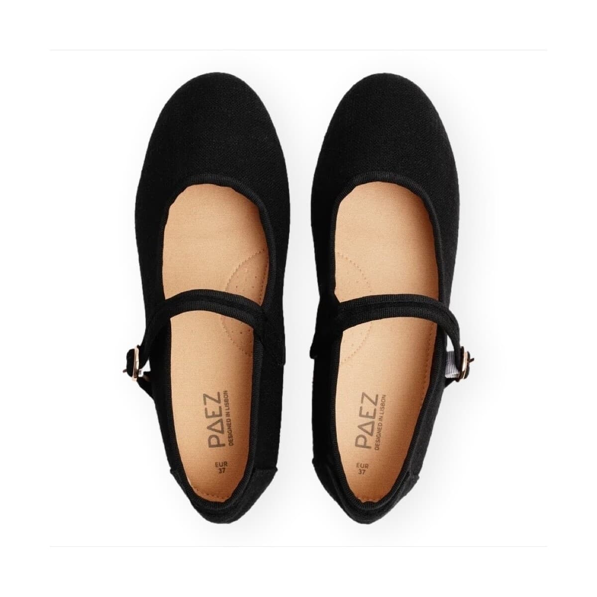 Women's Ballet Flats Paez Black