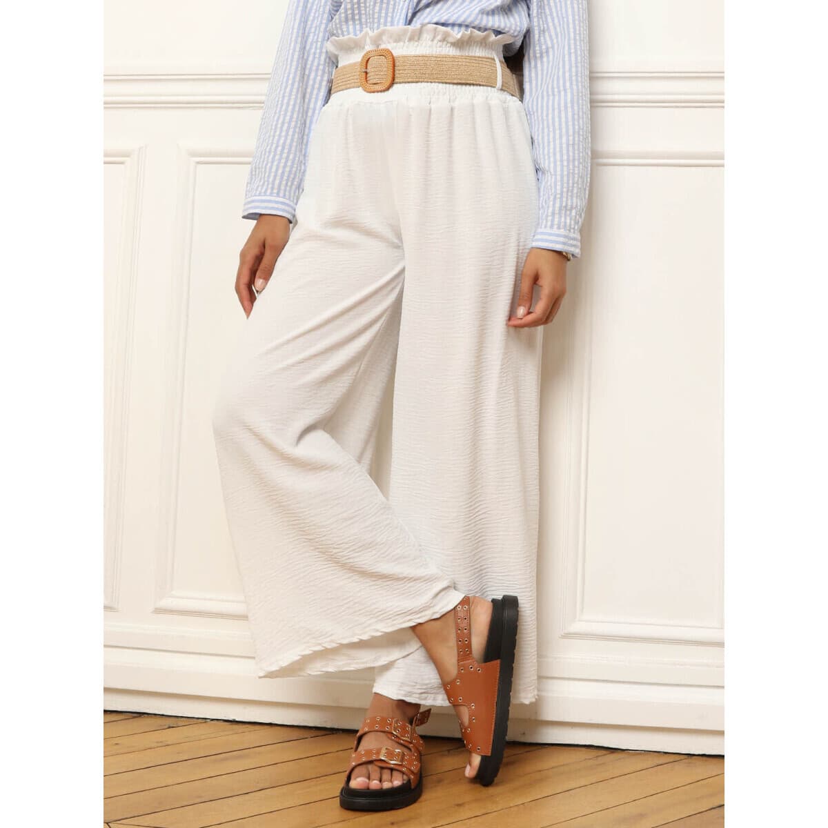 Women's Pants La Modeuse White