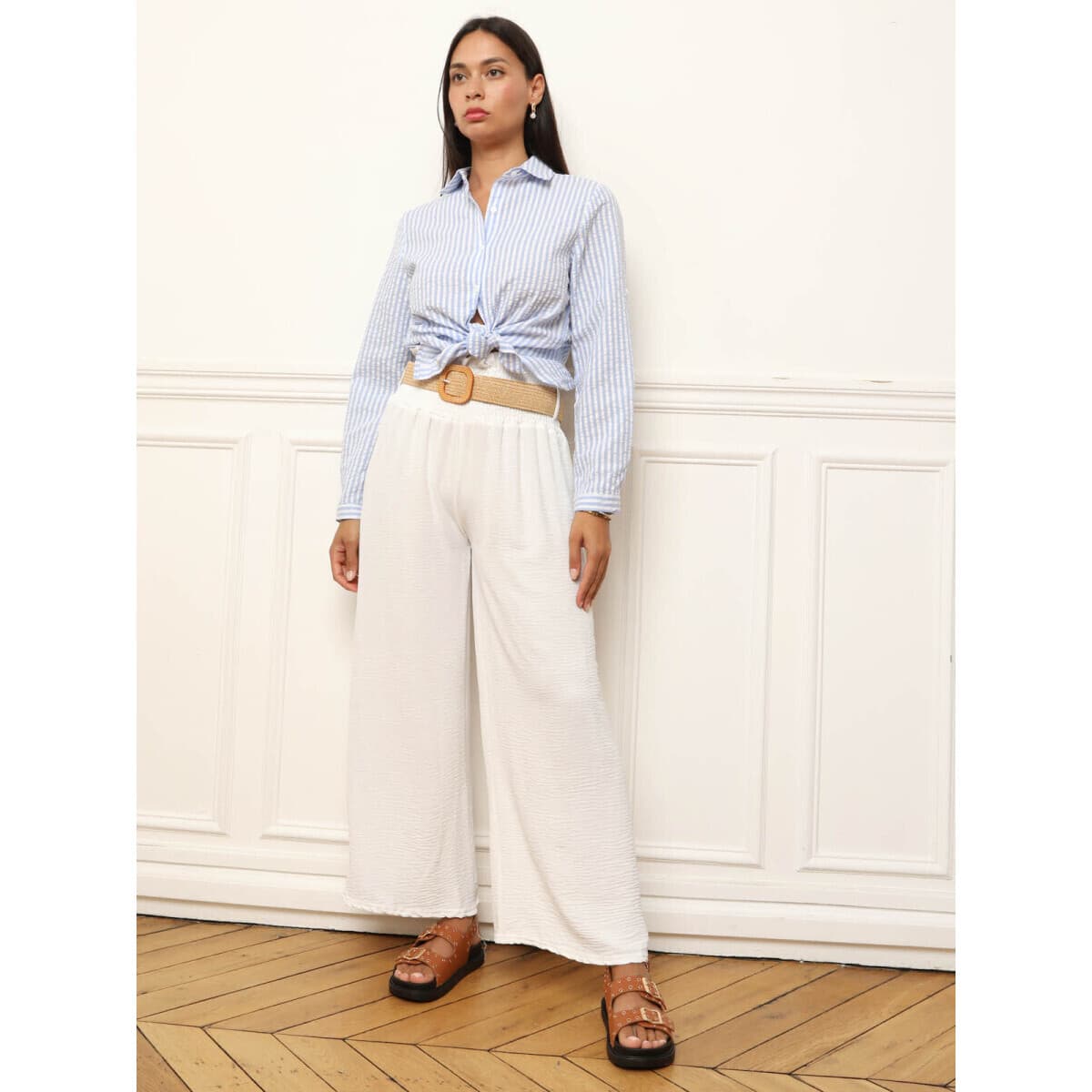 Women's Pants La Modeuse White
