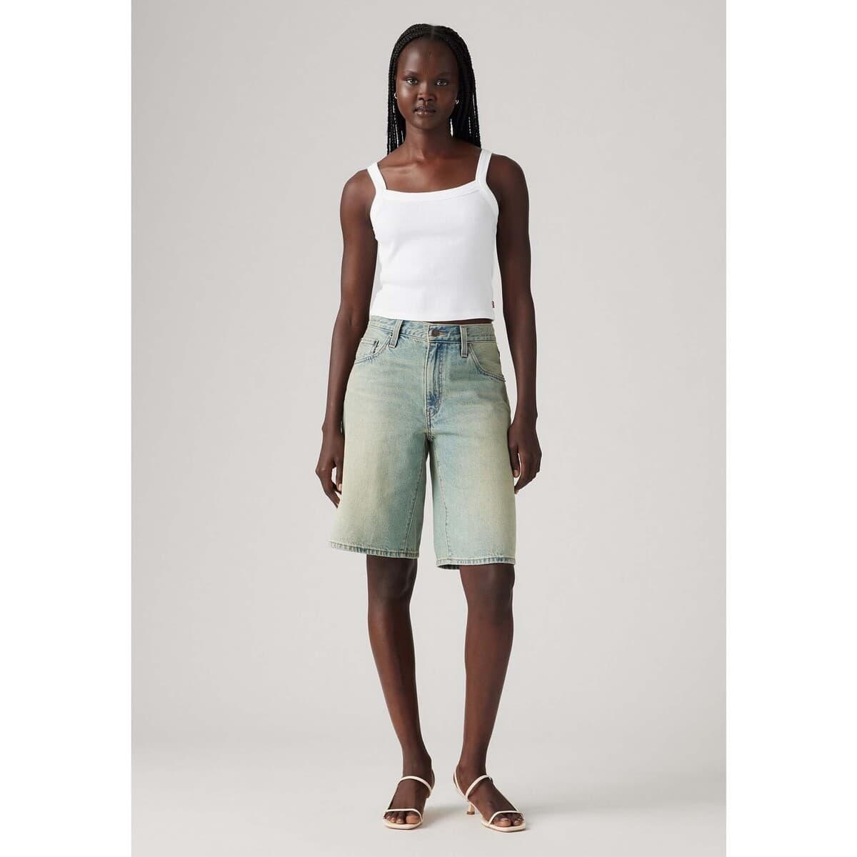 Women's Shorts Levis Gray