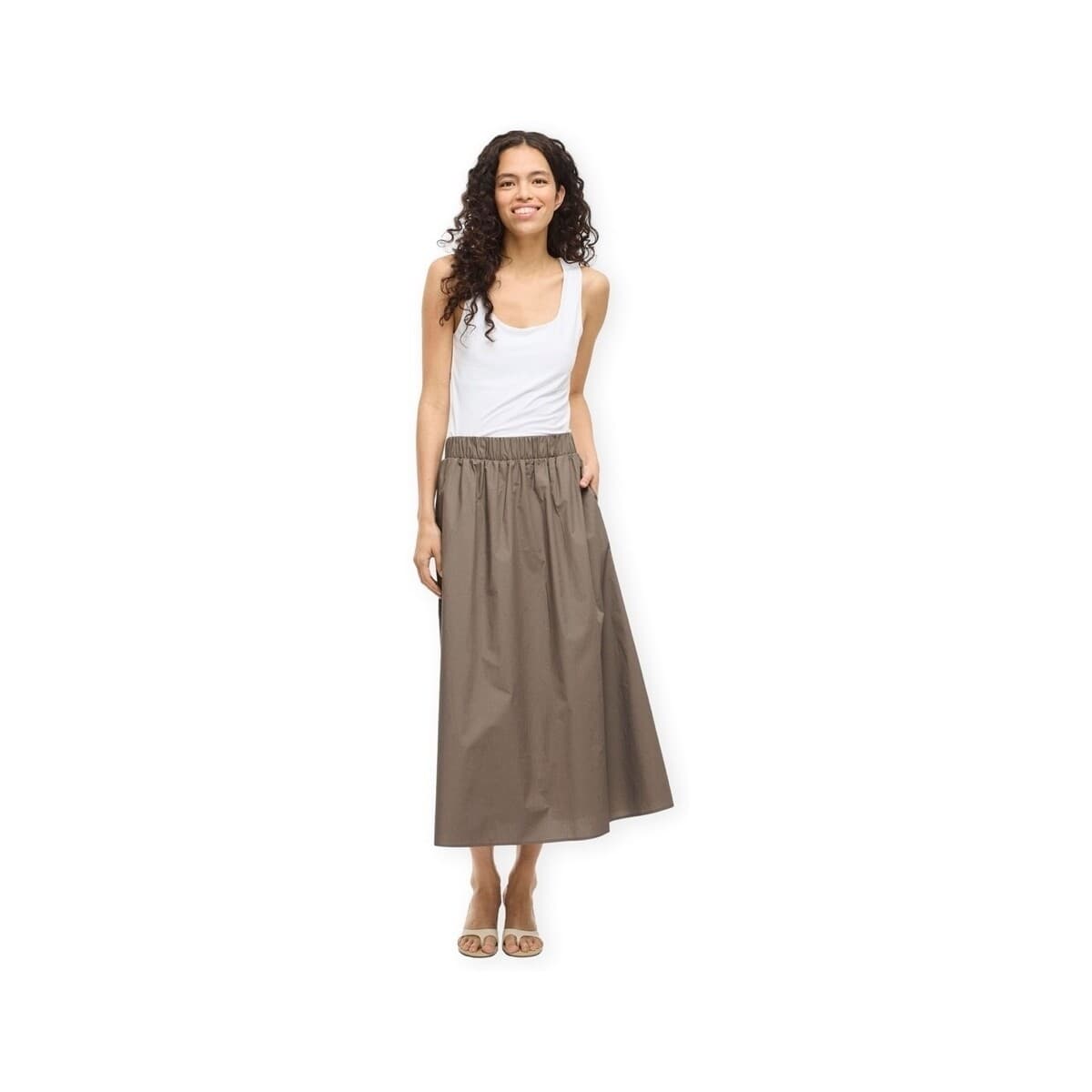 Women's Skirts Vila Beige