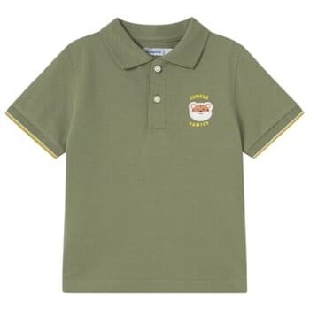 Πουκάμισο με μακριά μανίκια Mayoral 1108 Polo algodón Verde