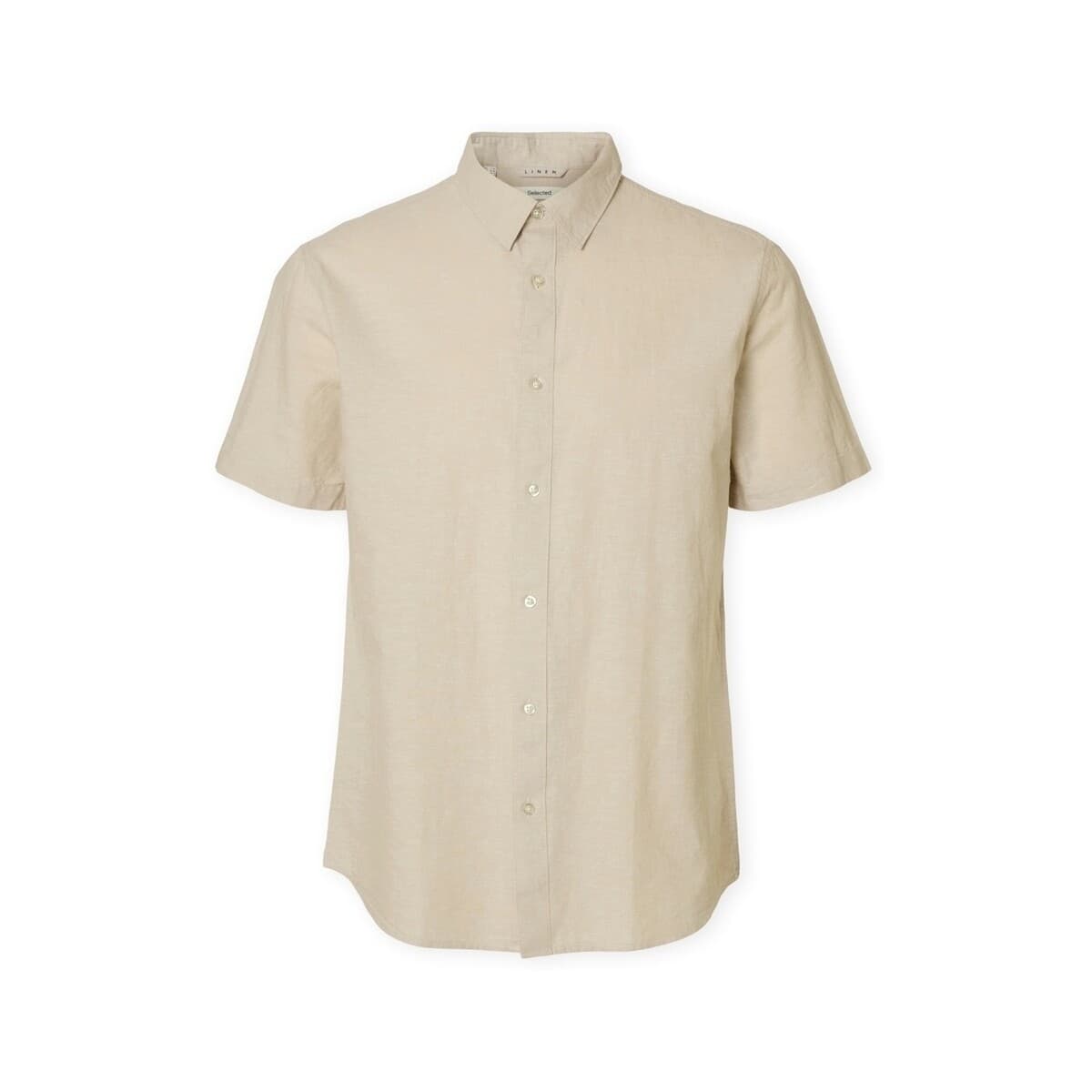 Men's Shirts Selected Beige
