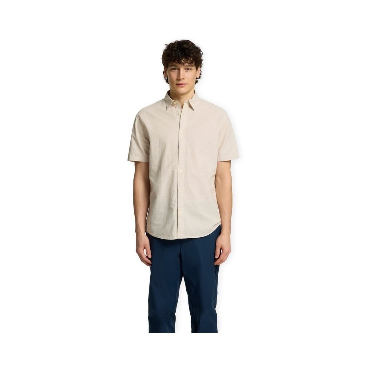 Men's Shirts Selected Beige