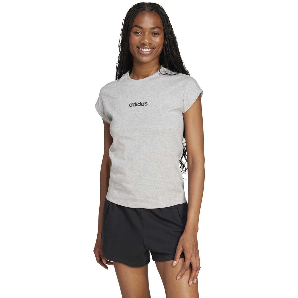 Women's T-Shirts adidas Gray