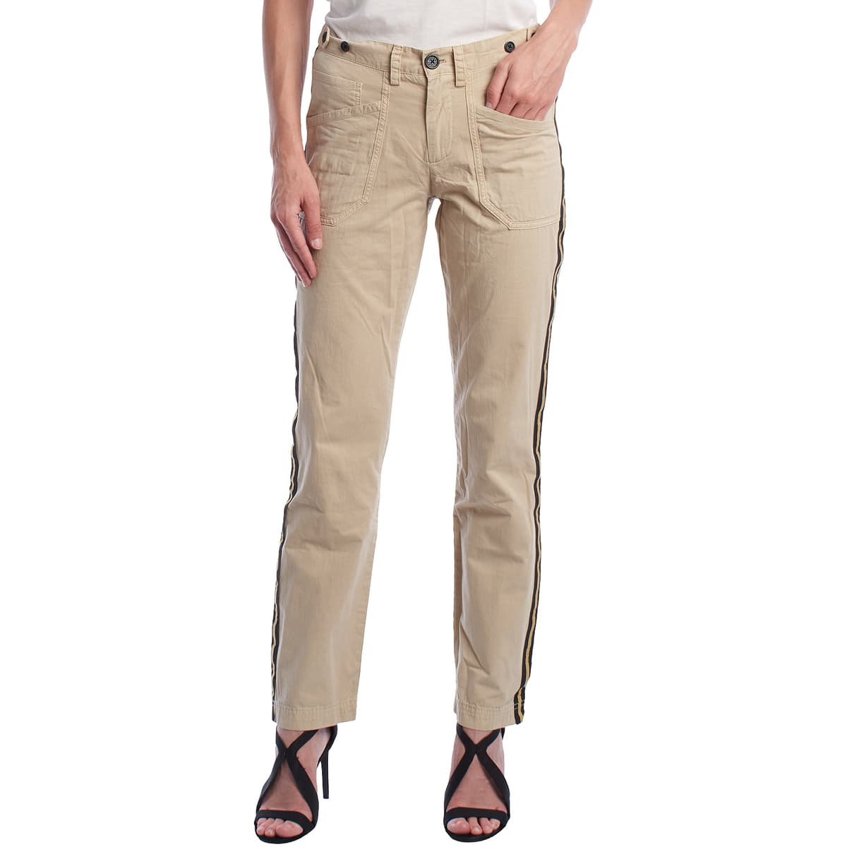 Παντελόνια Zadig & Voltaire WWPA00016-NATUREL