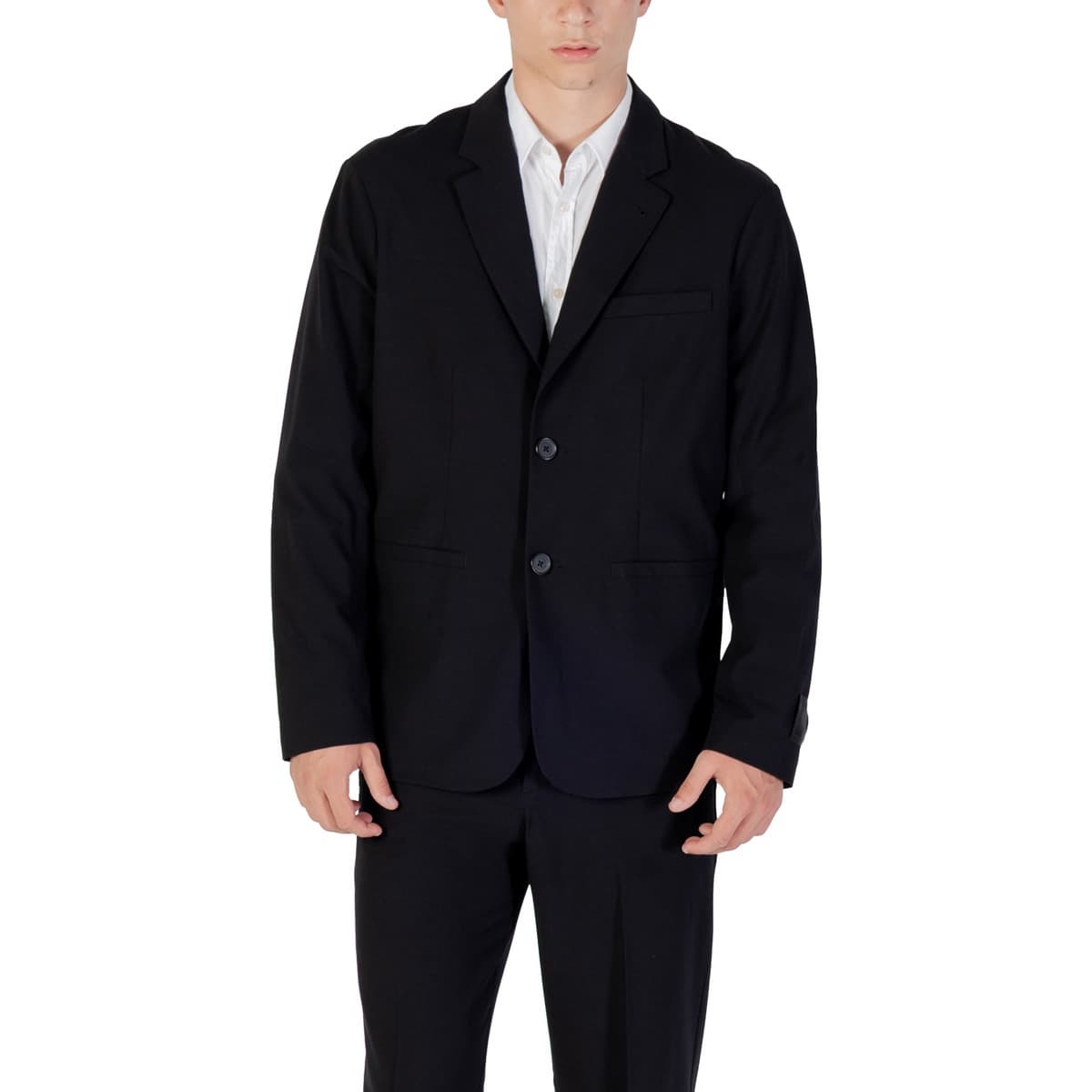 Men's Blazers EAX Black