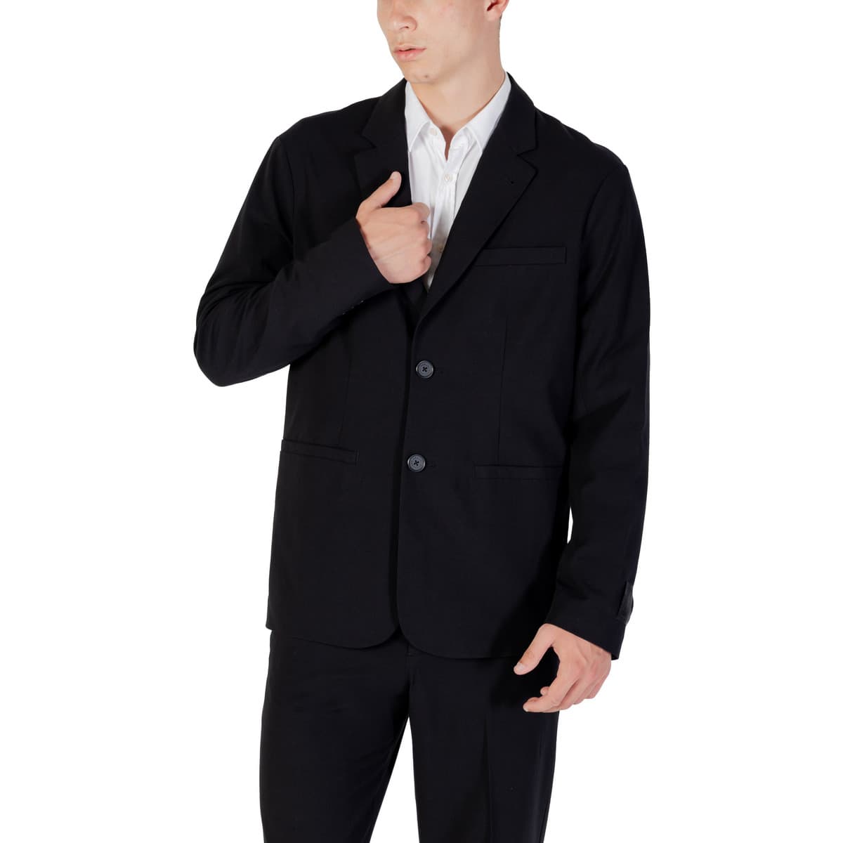 Men's Blazers EAX Black