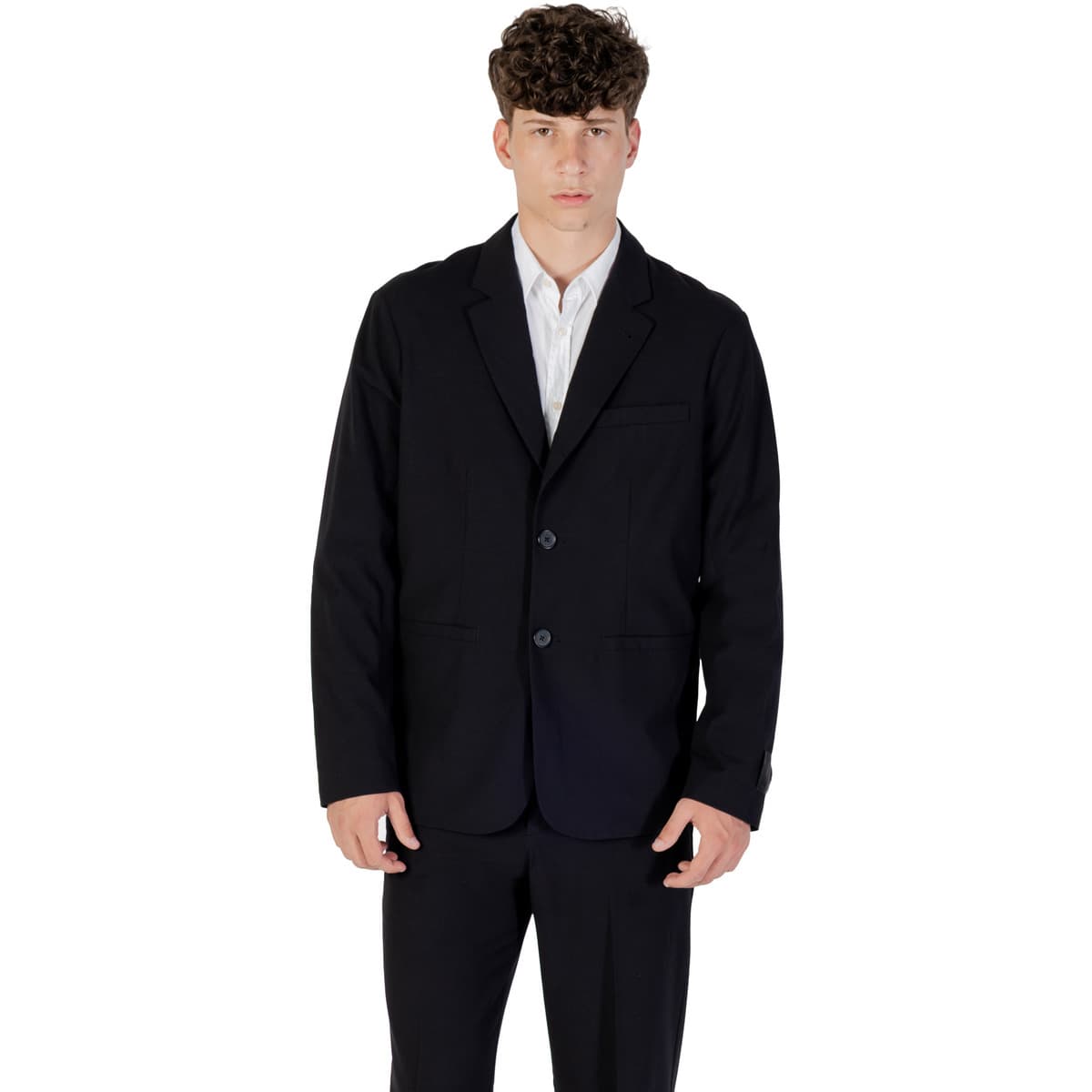 Men's Blazers EAX Black