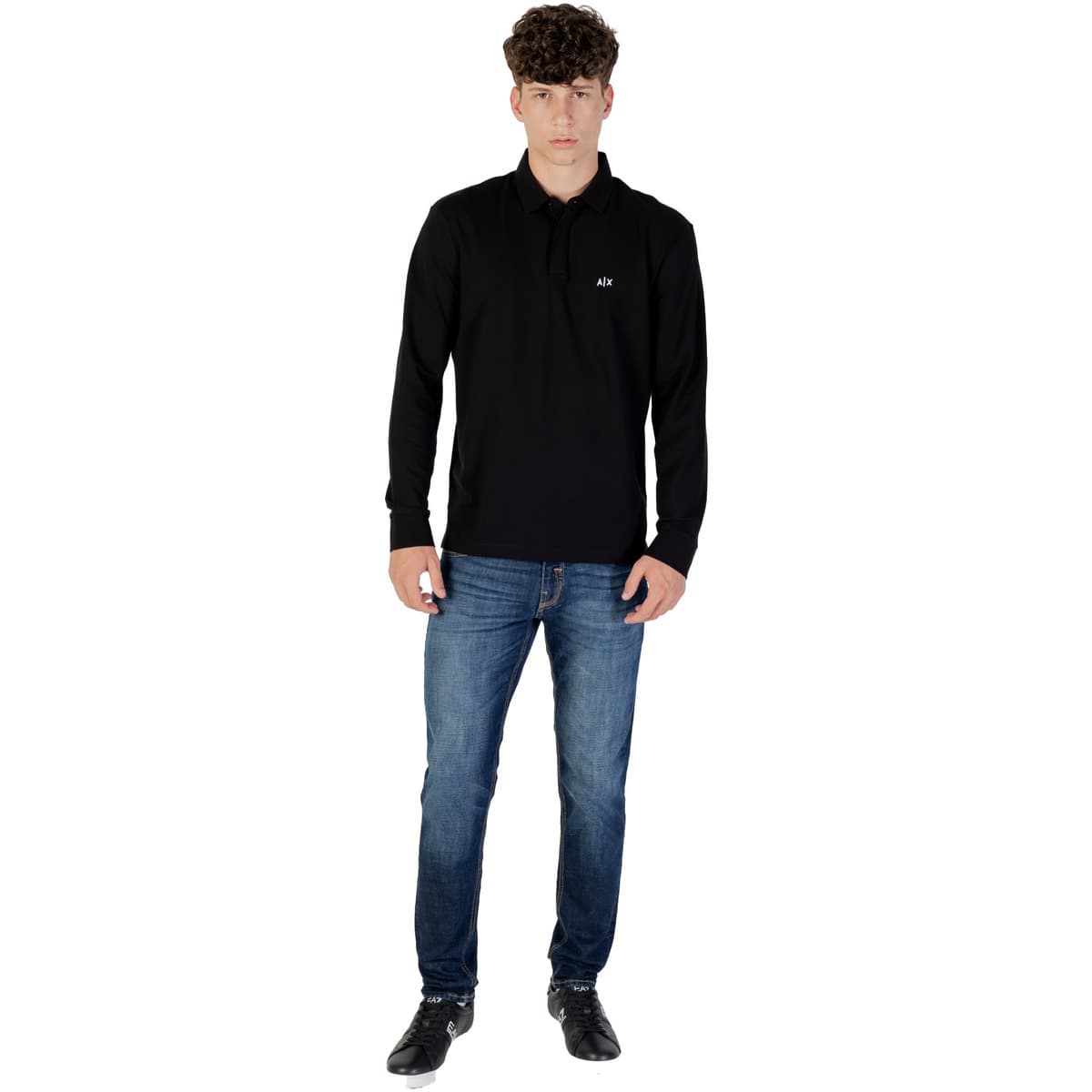 Men's Polo Shirts EAX Black