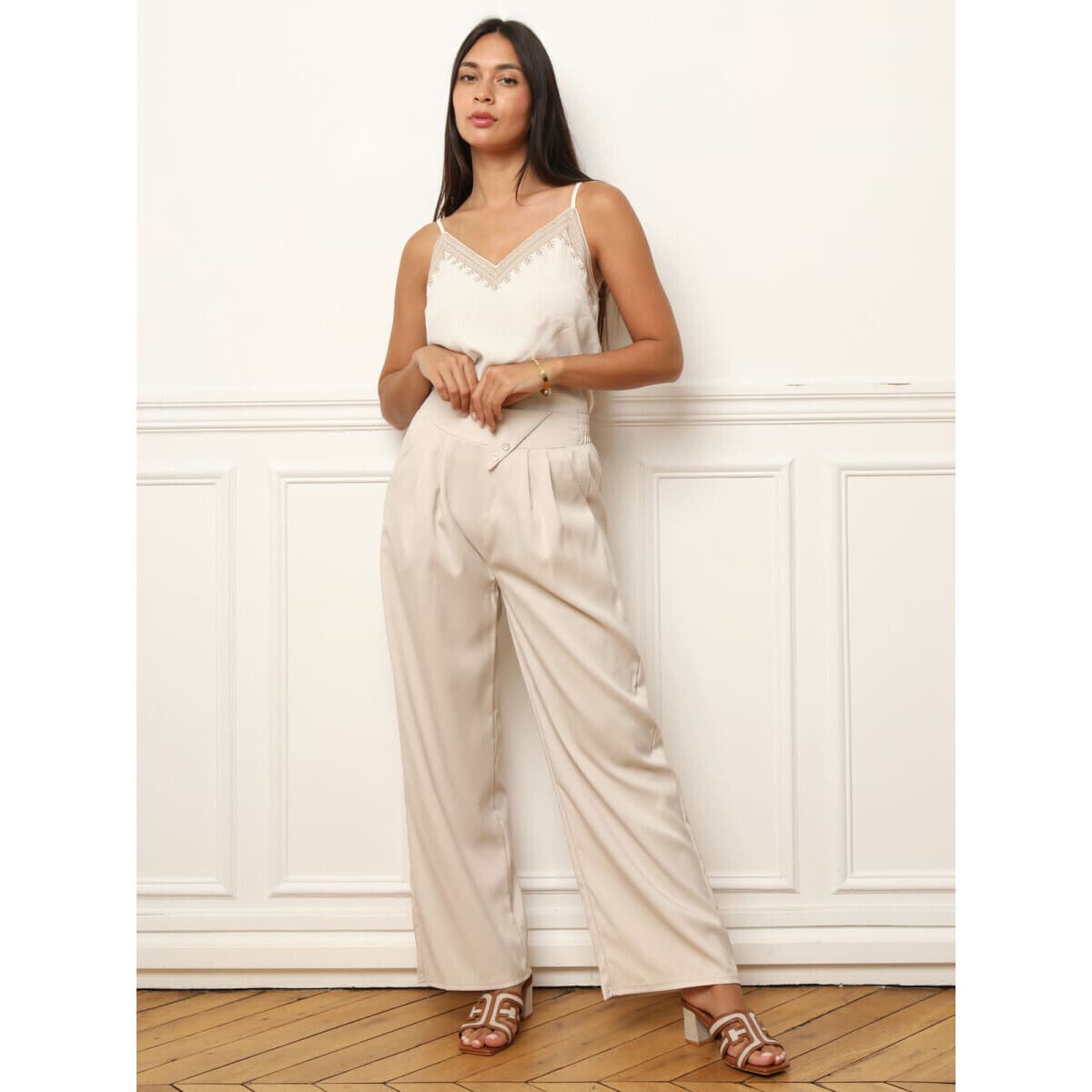 Women's Pants La Modeuse Beige