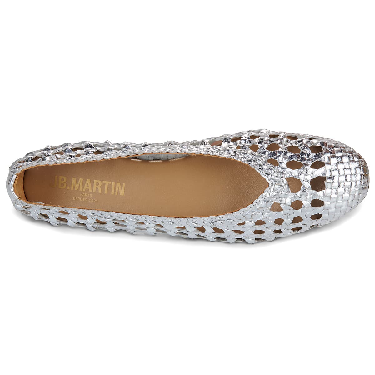 Women's Ballet Flats JB Martin Silver