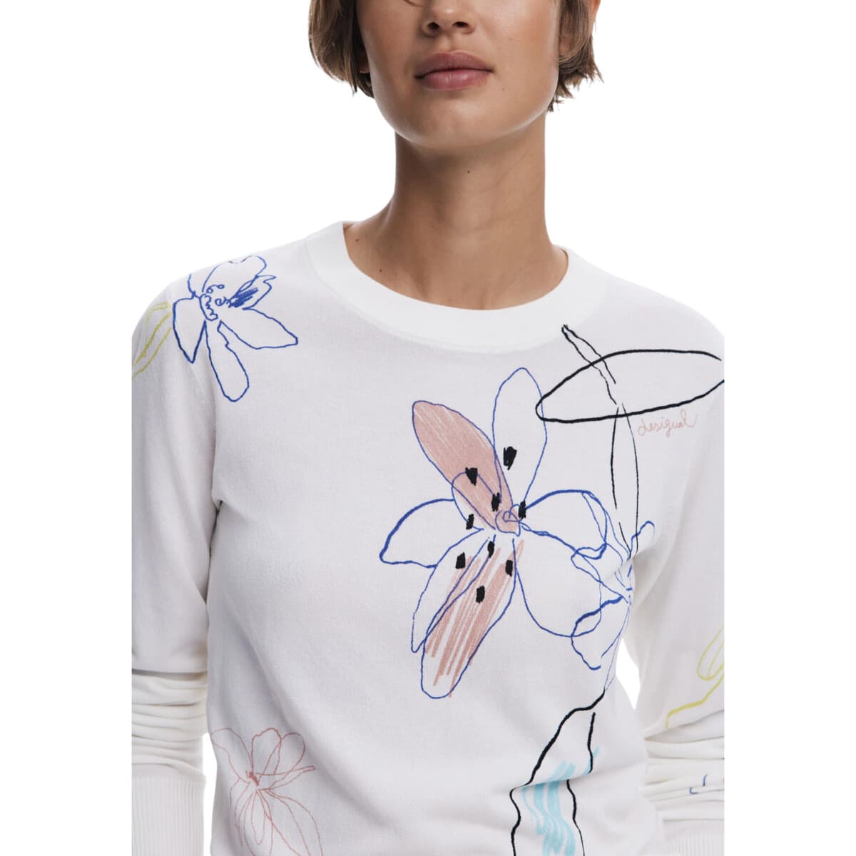 Women's Sweaters Desigual White