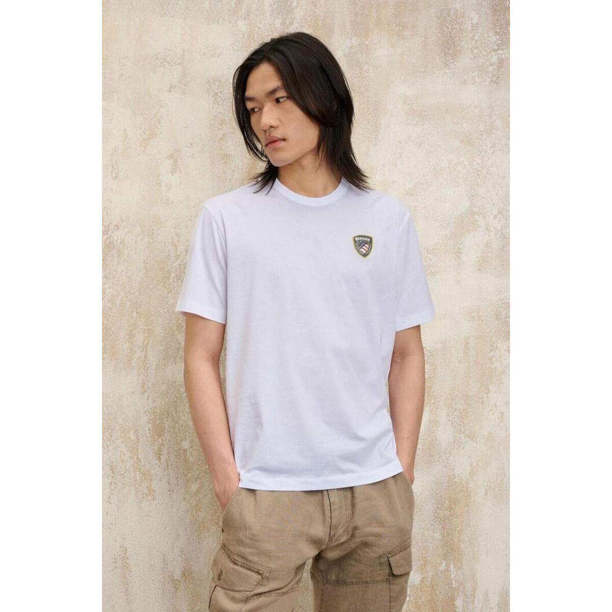 Men's T-Shirts Blauer White