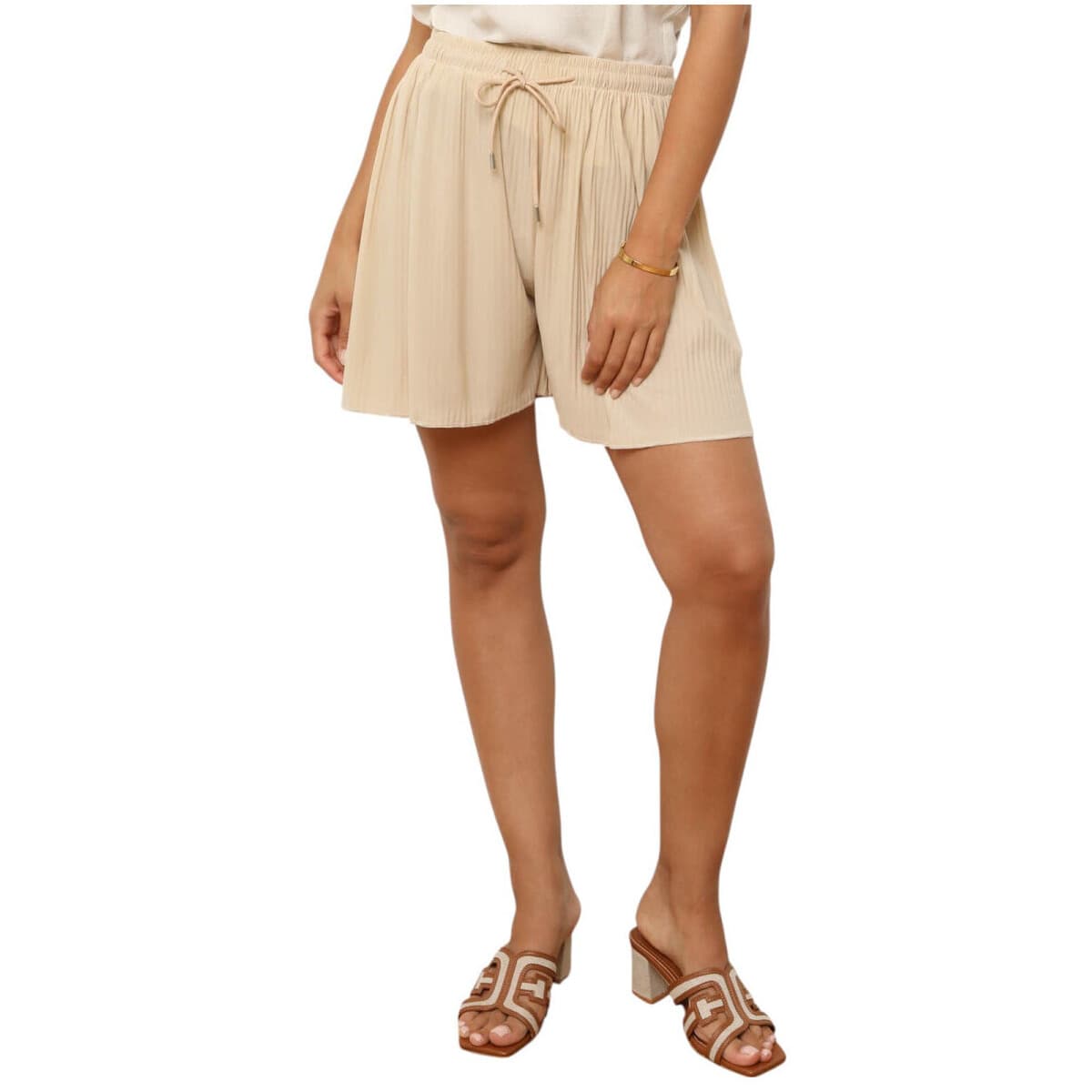Women's Shorts La Modeuse Beige